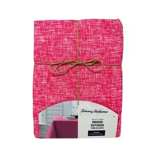 Tommy Bahama  Tablecloth Pink 60" x 84" Easy Care Indoor Outdoor
